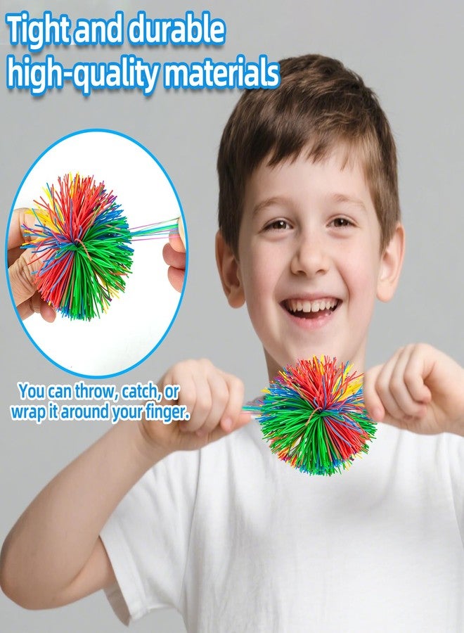 Bloolilies Valentines Day Gifts Sensory Stringy Balls & Bouncy Stress Balls, 20 Pack Party Favors for Kids 4-8-12 Rainbow Soft Balls for Stress Bags, Outdoor Toys for Boys Girls Birthdays Easter Gifts - Image 4